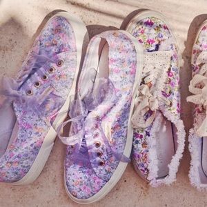 LOVESHACKFANCY x Superga Sneaker Lavender Blossom LSF Flowers Size 8